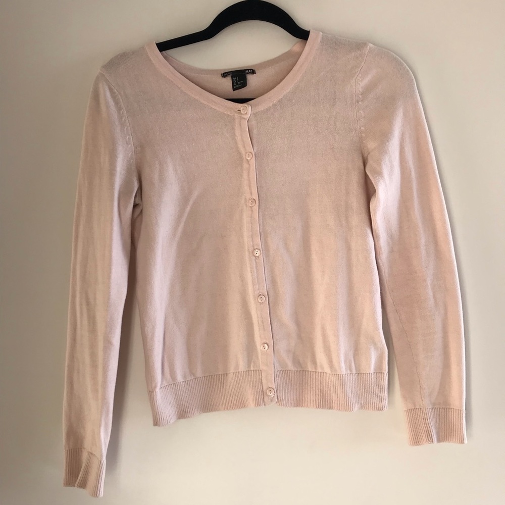 Pale pink cardigan